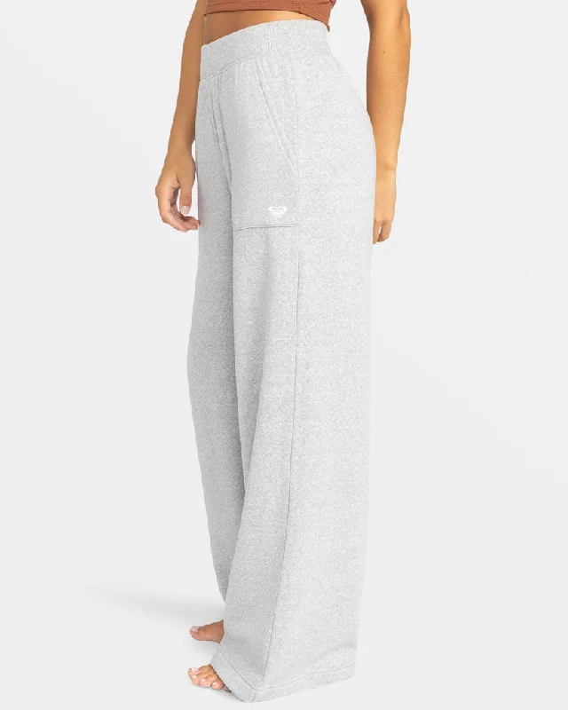 Roxy What A Dream Heather Pants-Heritage Heather Classic Cropped Pants