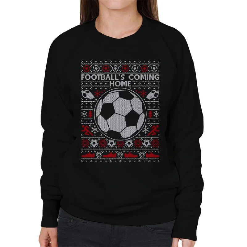 Football's Coming Home Christmas Knit Women's Sweatshirt