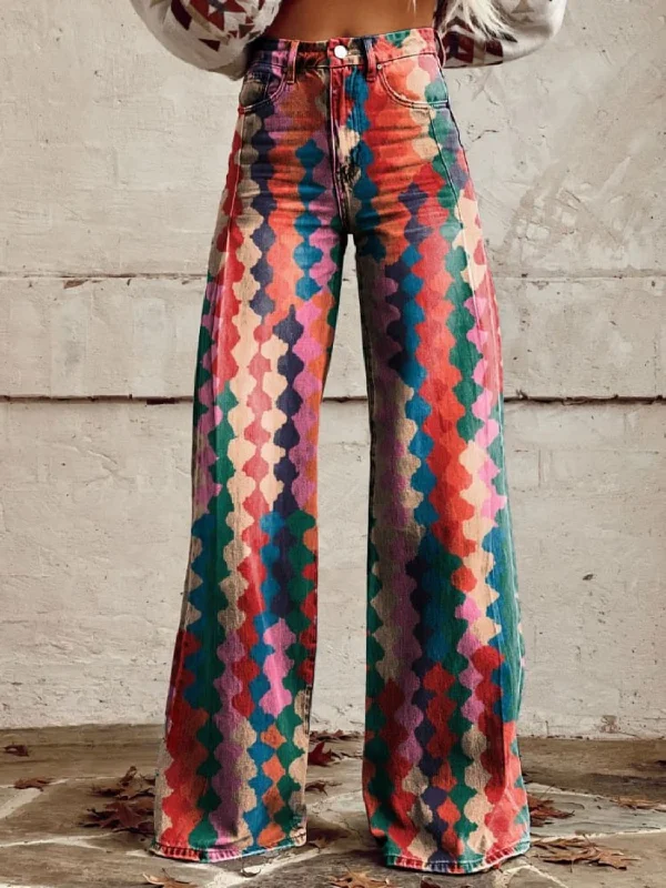 LEONIE VINTAGE WIDE LEG PANTS Formal Slim Pants