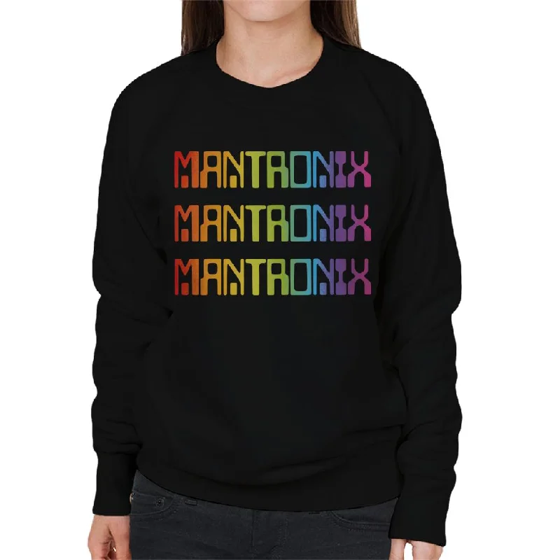 Mantronix The Album Cover Rainbow Shimmer Flex Women's Sweatshirt