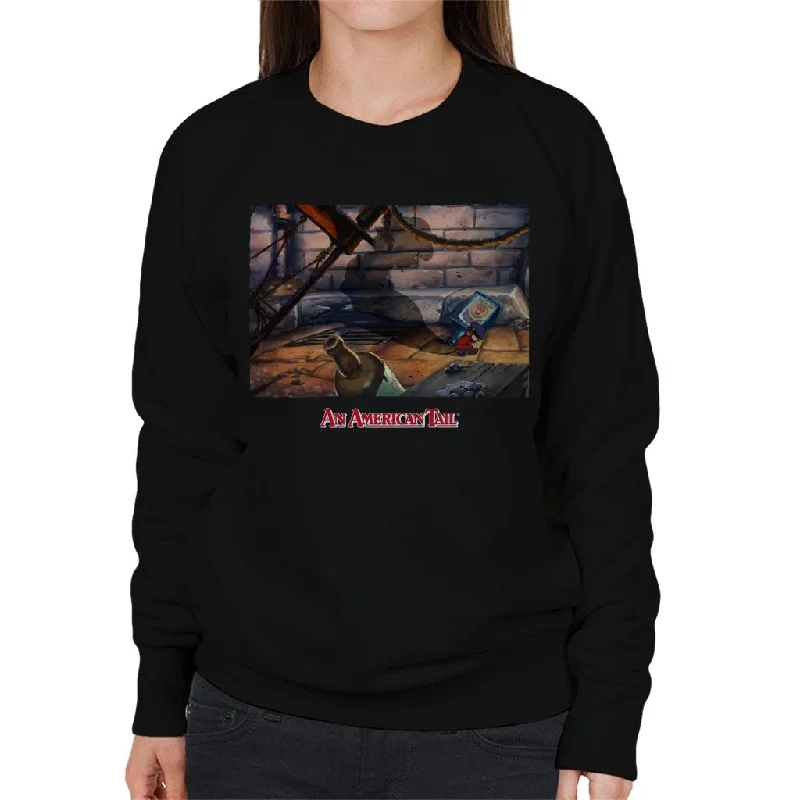 An American Tail Fievels Shadow Women's Sweatshirt