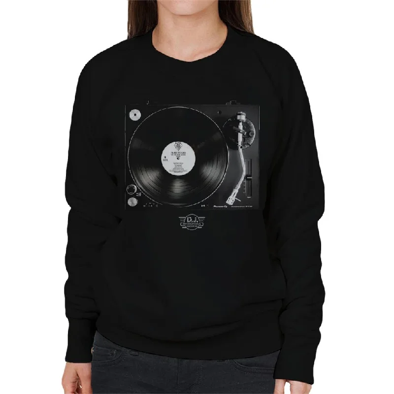 DJ International Records Turntable Women's Sweatshirt