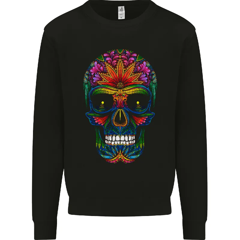 A Day of the Dead Sugar Skull Mens Sweatshirt Jumper