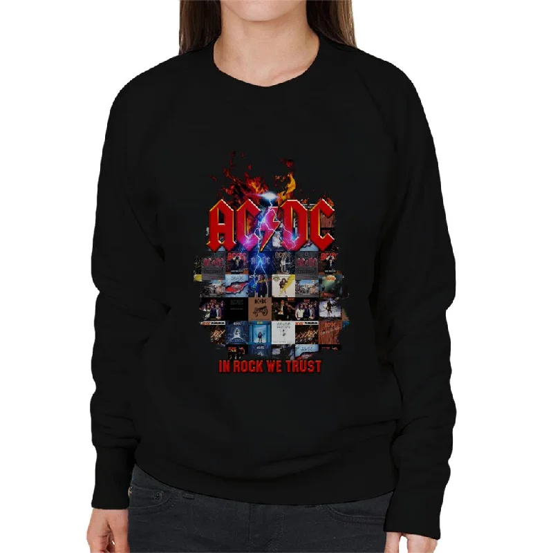 ACDC In Rock We Trust Women's Sweatshirt