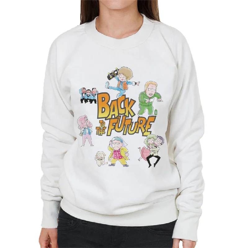 Back To The Future Chibi Cartoon Women's Sweatshirt