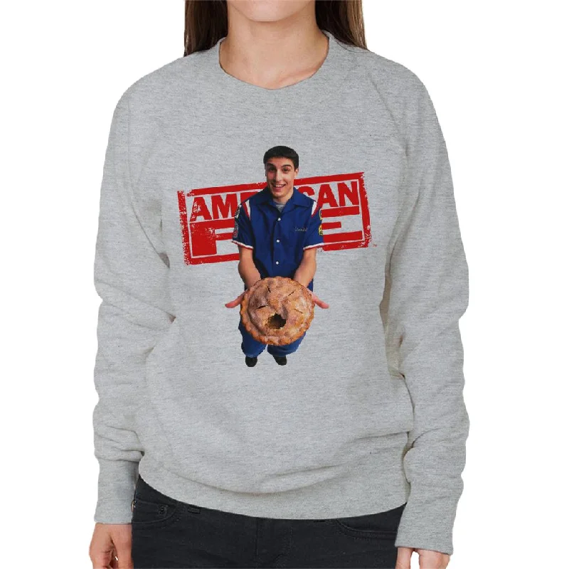 American Pie Jim Holding Eaten Pie Women's Sweatshirt