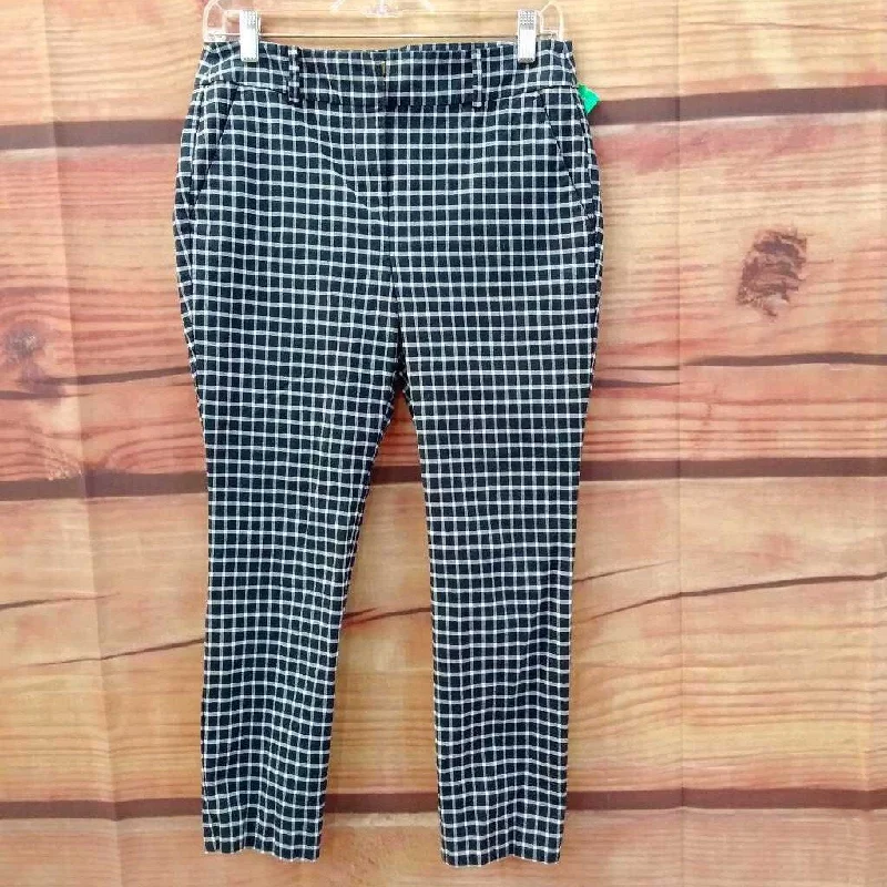 LOFT MODERN SKINNY ANKLE BLUE WHITE PANTS SIZE 2 PETITE TCC Fashionable Track Pants