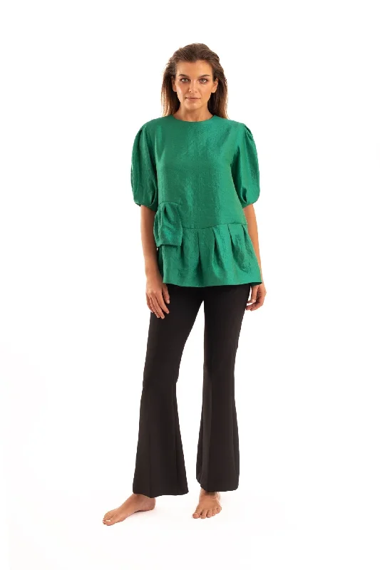 Green Layers Blouse - NOPIN