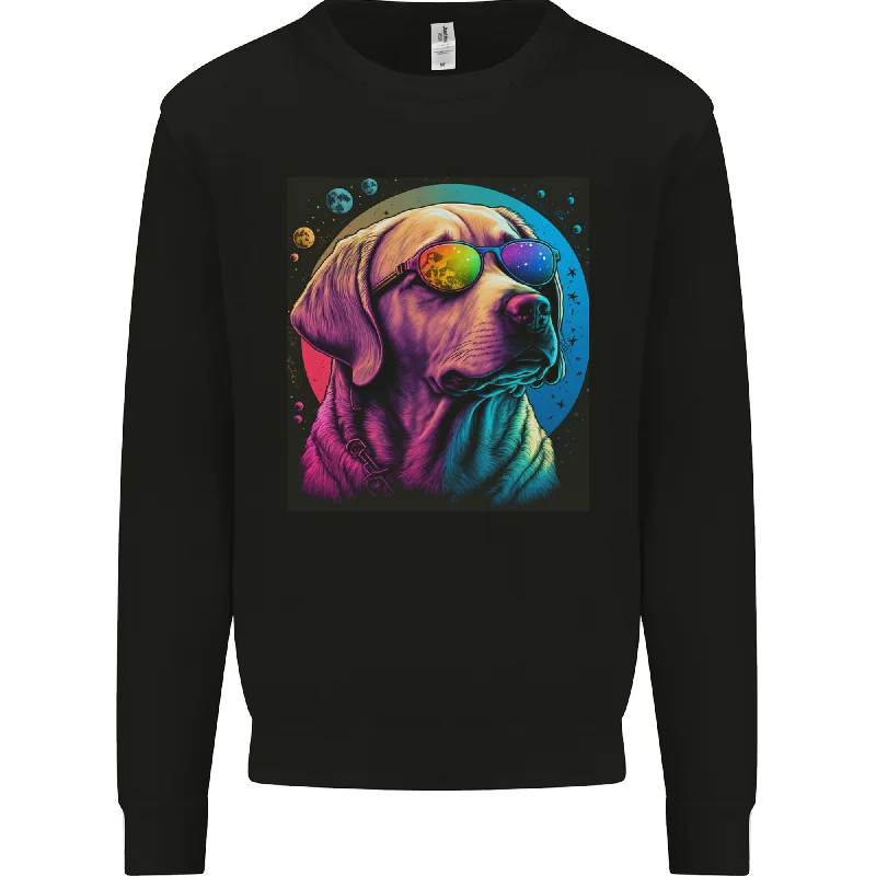 A Cool Golden Retriever With Glasses Dog Mens Sweatshirt Jumper