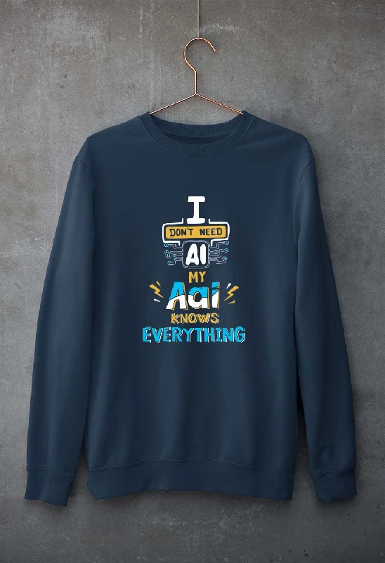 Artificial intelligence (AI) Aai Unisex Sweatshirt for Men/Women