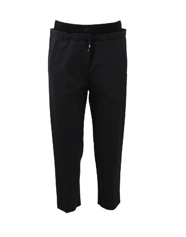Double Waist Drawstring Pant High-Waist Jeans