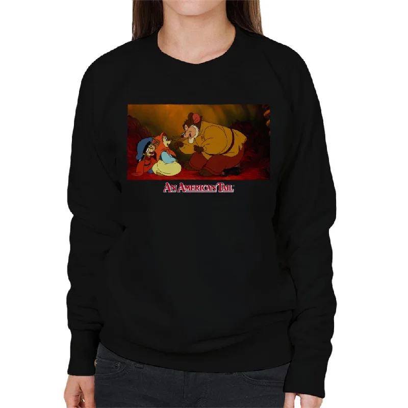 An American Tail Papa Talking To Tanya Women's Sweatshirt