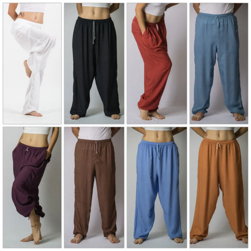 Assorted set of 10 Unisex Solid Color Drawstring Yoga Massage Pants BESTSELLER Formal Slim Pants Assorted set of 10 Unisex Solid Color Drawstring Yoga Massage Pants BESTSELLER Formal Slim Pants