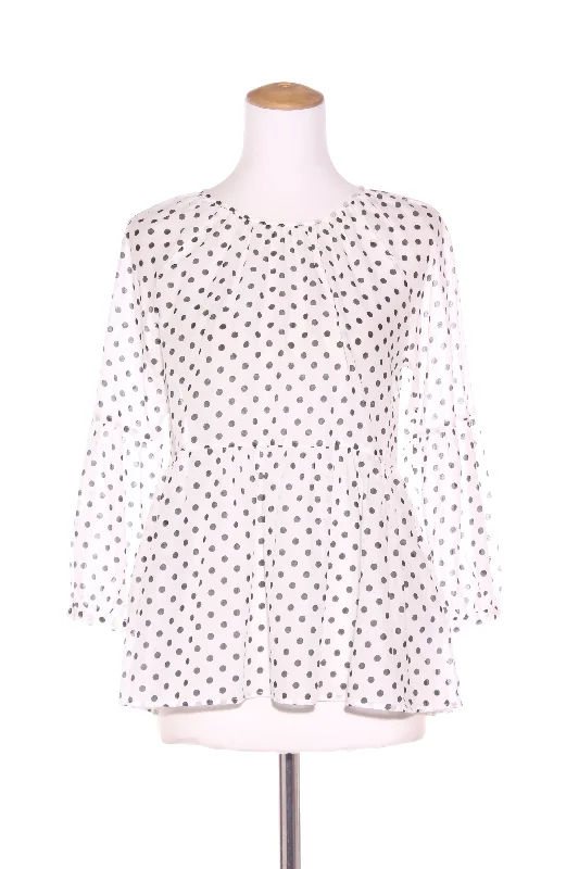 SEED - Polka dot cotton voile blouse! 6-8