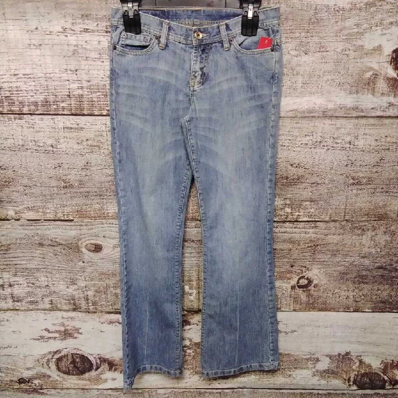 DENIM LABRATORY LIGHT BLUE DENIM PANT SIZE 10 TCC Elegant Palazzo Trousers