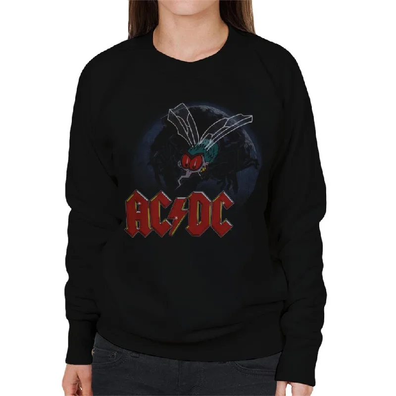 AC/DC Mosquito From Above Logo Women's Sweatshirt