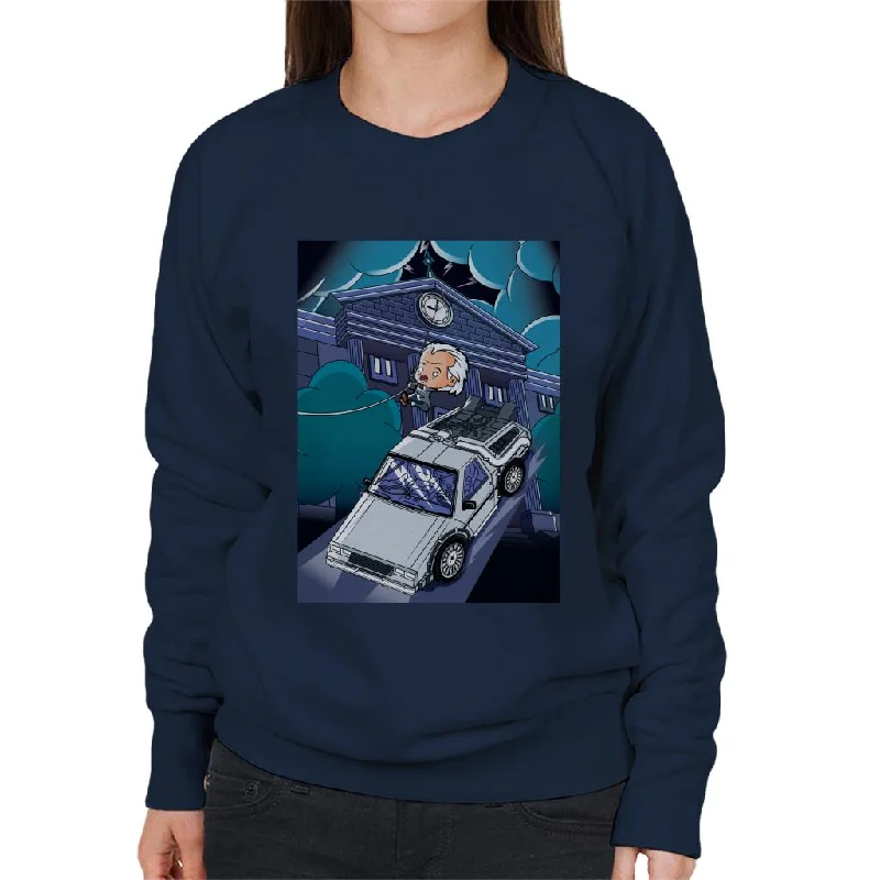 Back to the Future 1985 Doc Escape Kawaii Women's Sweatshirt