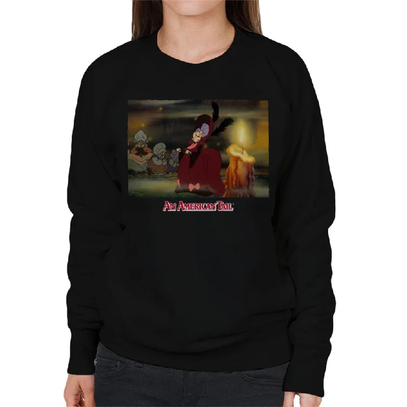 An American Tail Gussie Mausheimer Candle Women's Sweatshirt