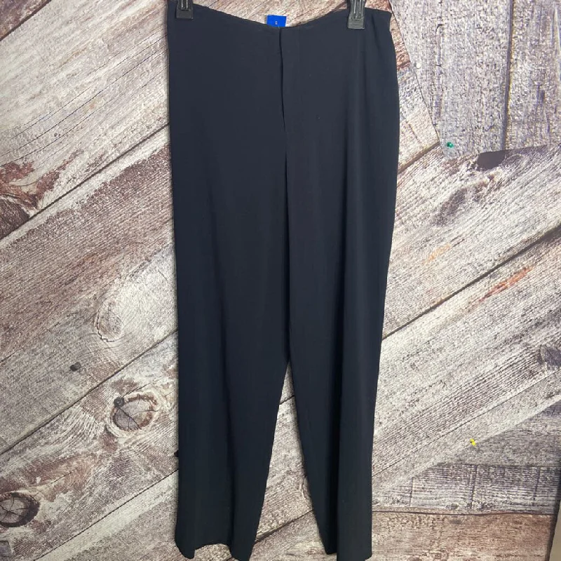 ELLEN TRACY NAVY FLOWY PANTS SIZE 6 NWT D2C Classic Straight-Leg Pants