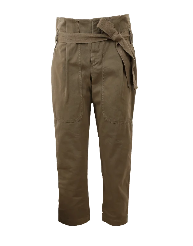 Tie Waist Utility Pant Wide-Legged Palazzos