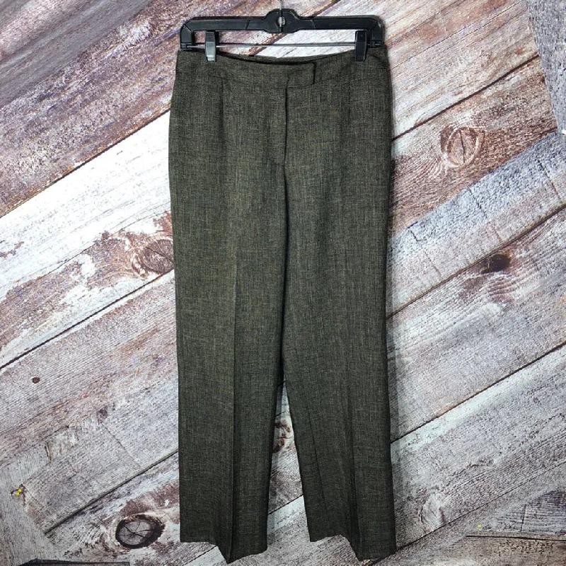 SUIT STUDIO BROWN MOCK DENM PANT SZ 6P TCC Chic Capri Pants