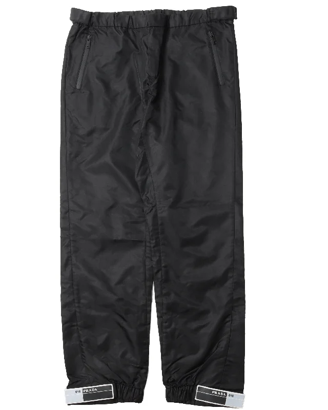 Nylon Gabardine Track Pant