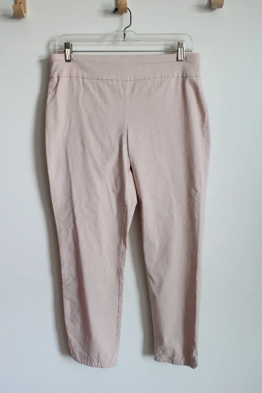 Van Heusen Stretch Pink Ankle Pant | 12