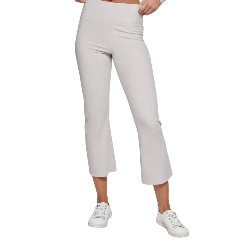 CALVIN KLEIN - Ribbed Knit Ankle Pants