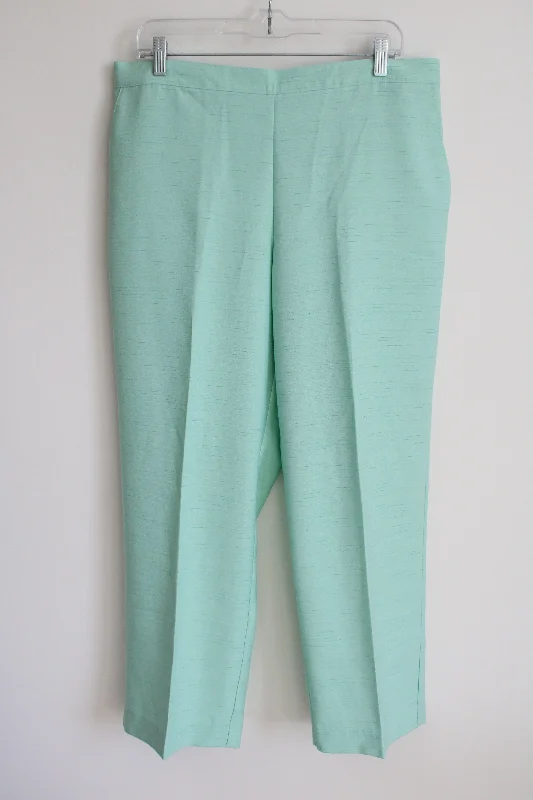 Alfred Dunner Blue Green Pants | 16