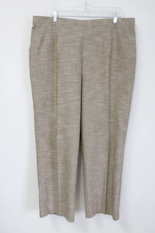 Alfred Dunner Tan Pant | 20