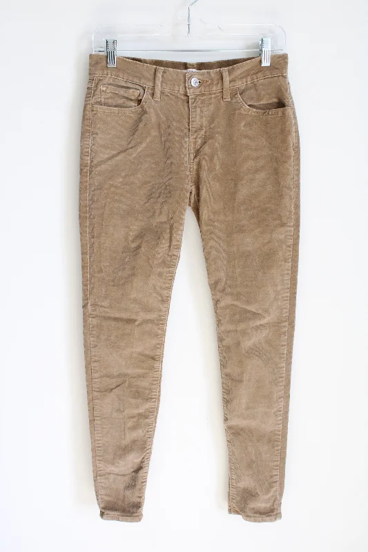 Levi Strauss Tan Corduroy 710 Super Skinny Pant | 28