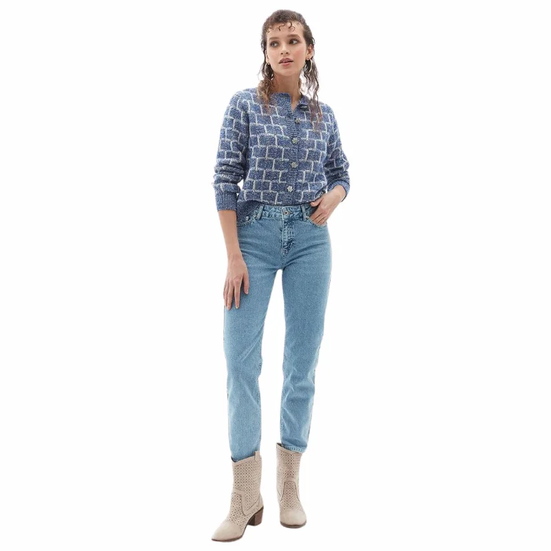 OXXO - Mid Rise Cigarette Fit Denim Pants