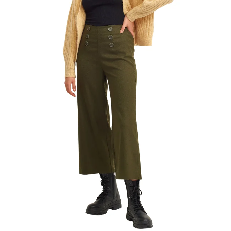 OXXO -  Green Buttoned Culotte Pants