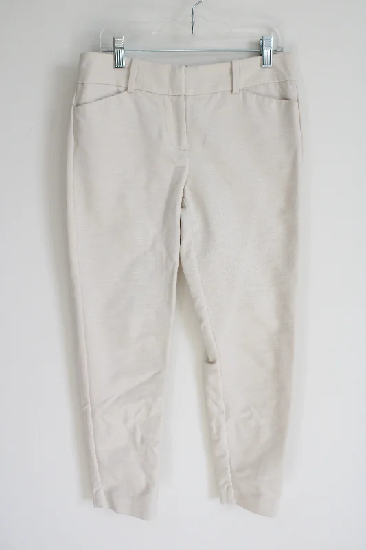 Ann Taylor Signature Beige Ankle Pant | 0 Petite