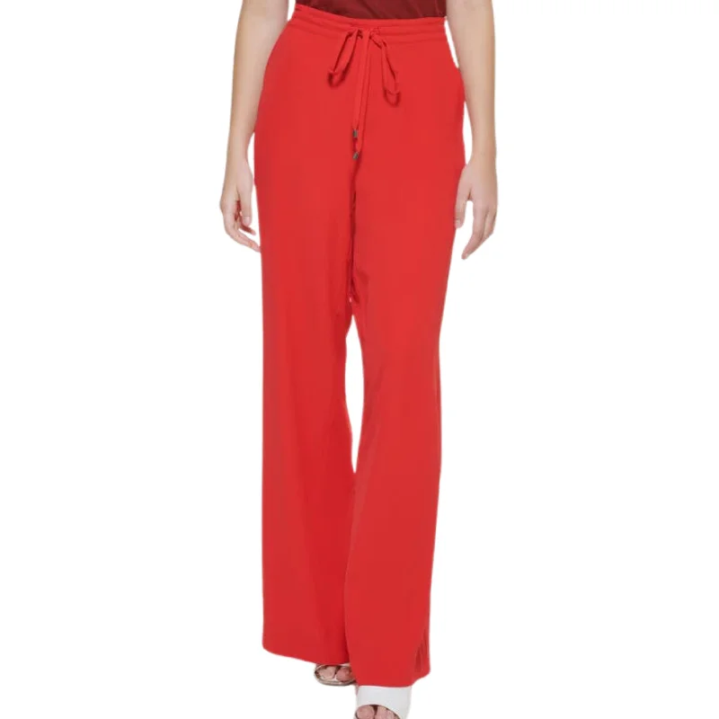 DKNY - Drawstring Wide Leg Pants