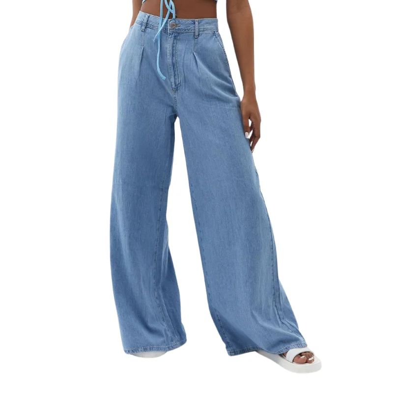 OXXO - Ultra High Rise Wide Leg Denim Pants