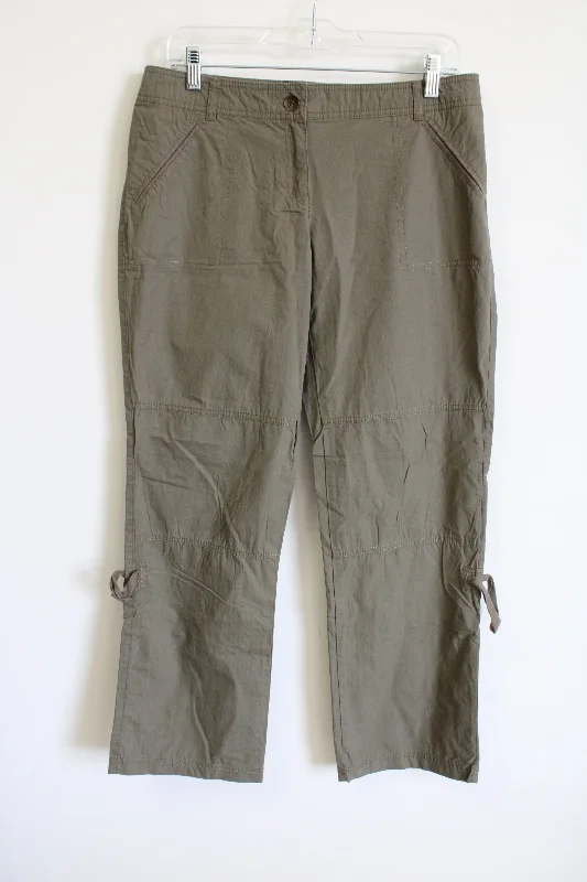 New York & Co. Olive Green Khaki Lightweight Pant | 8