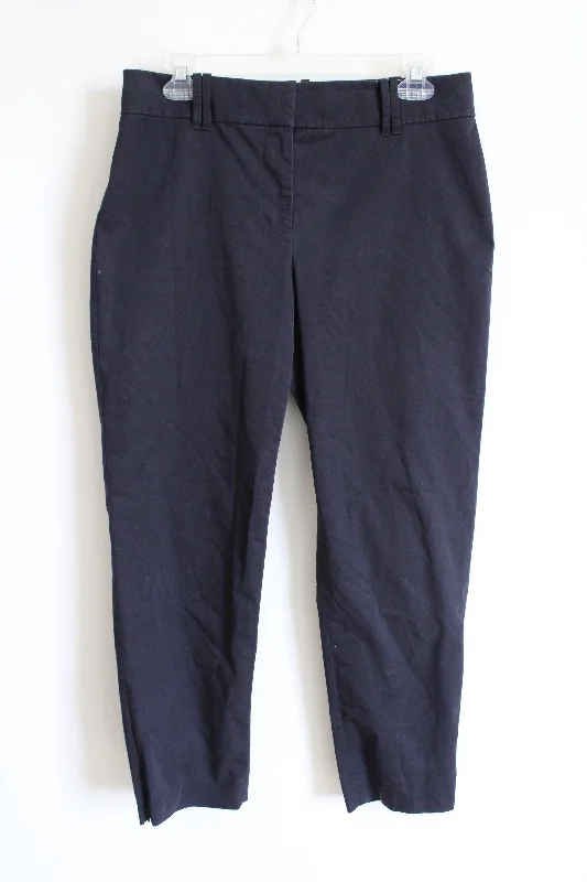 Ann Taylor Navy Blue Chino Pant | 4