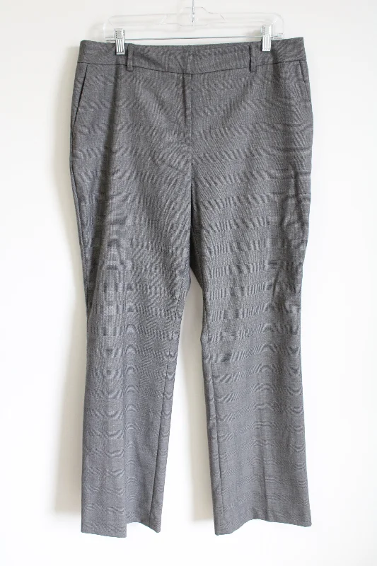 Ann Taylor Gray Plaid Curvy Fit Pant | 12