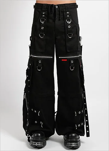 X-STRAP ZIP OFF PANT BLK