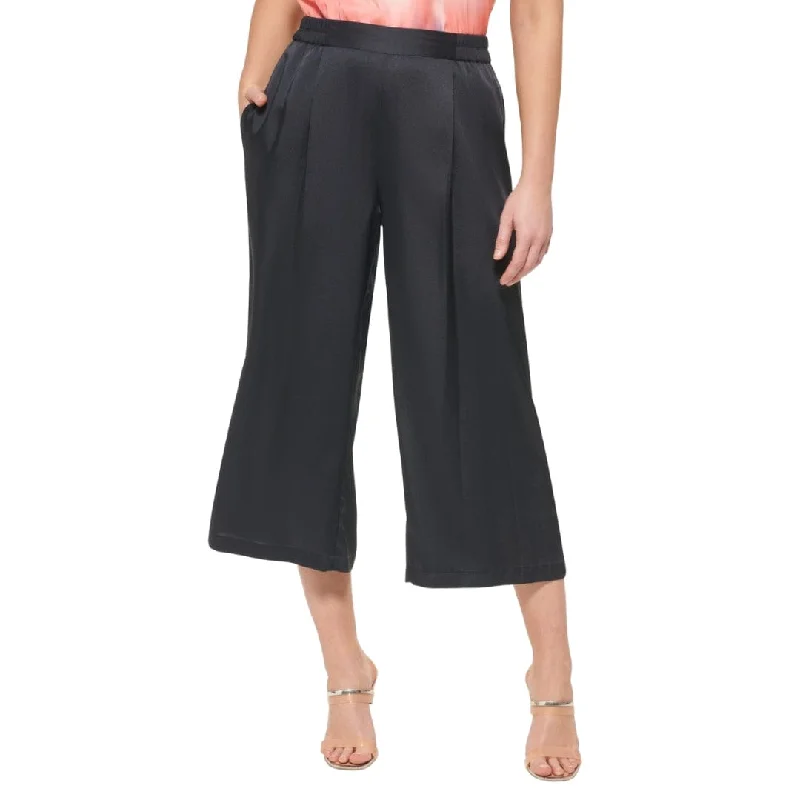 DKNY - Pull-on Wide-Leg Cropped Pants