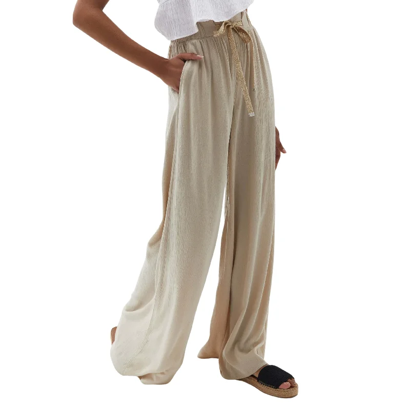 OXXO - High Rise Wide Leg Sparkle belt Pants