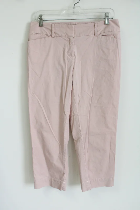 Ann Taylor LOFT Julie Light Pink Capri Pant | 4