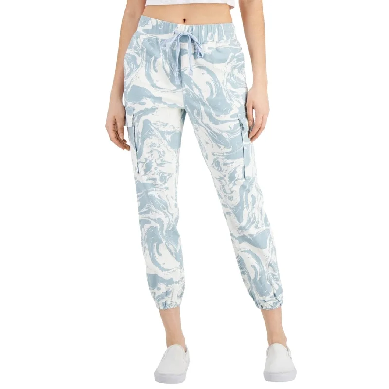 TINSELTOWN - Printed Utility Cargo Jogger Pants