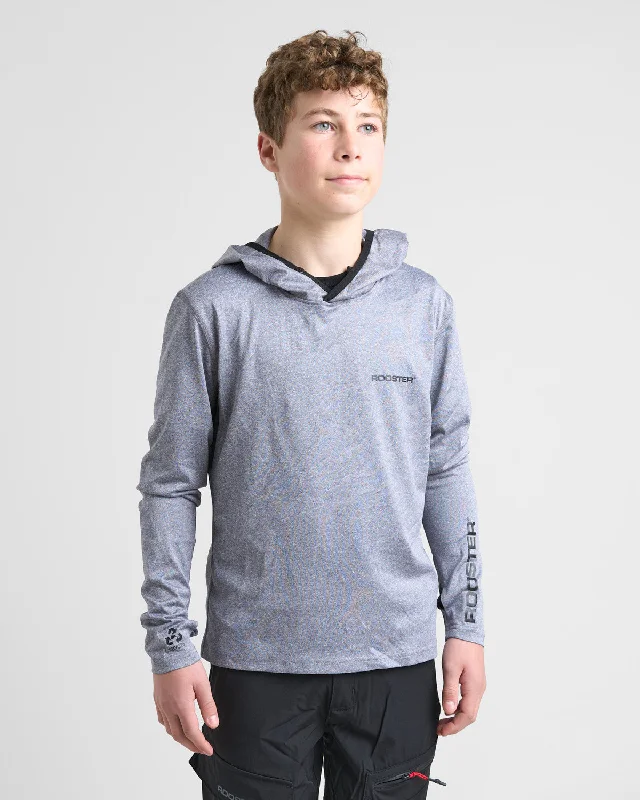 JUNIOR Hooded Quick Dry UVF 50+ Tech T-Shirt Long Sleeved V-Neck T-Shirt Long Sleeve Cotton JUNIOR Hooded Quick Dry UVF 50+ Tech T-Shirt Long Sleeved V-Neck T-Shirt Long Sleeve Cotton