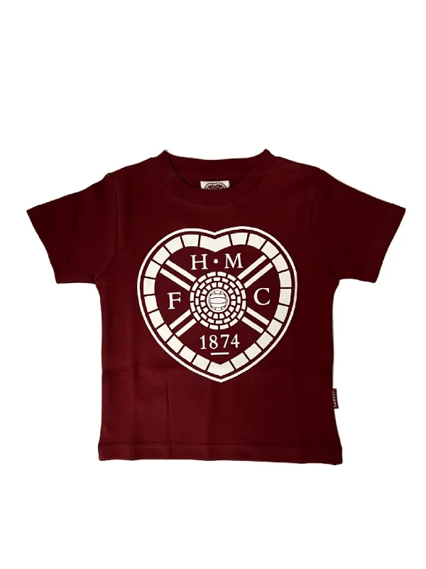 2024/25 Maroon Ladies T-Shirt - Large White Crest Layered Multi-layer Single Layer
