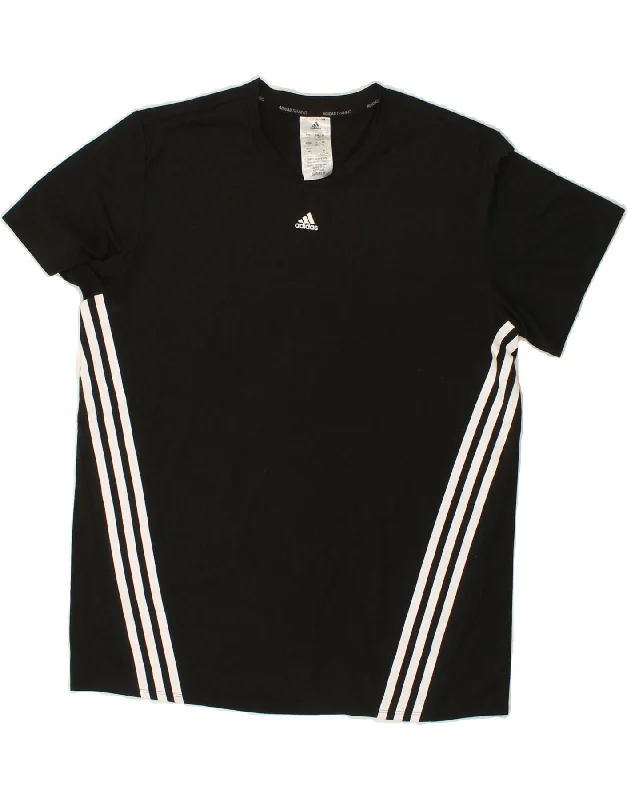 ADIDAS Womens Aeroready T-Shirt Top UK 18 XL Black Polyester Oversized T-Shirt Spandex breathable ADIDAS Womens Aeroready T-Shirt Top UK 18 XL Black Polyester Oversized T-Shirt Spandex breathable