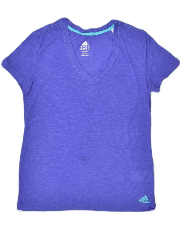 ADIDAS Womens Climalite T-Shirt Top UK 12- 14 Medium Purple Polyester Iron Safe Non-Iron Wrinkle Free ADIDAS Womens Climalite T-Shirt Top UK 12- 14 Medium Purple Polyester Iron Safe Non-Iron Wrinkle Free