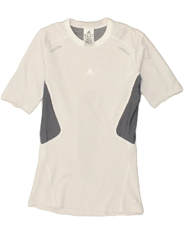 ADIDAS Womens T-Shirt Top UK 12 Medium Grey Colourblock Polyester Nylon Fabric Polyester Fabric Spandex Fabric ADIDAS Womens T-Shirt Top UK 12 Medium Grey Colourblock Polyester Nylon Fabric Polyester Fabric Spandex Fabric