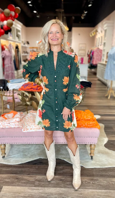 Anna Cate Jenny Dress Hunter Bloom